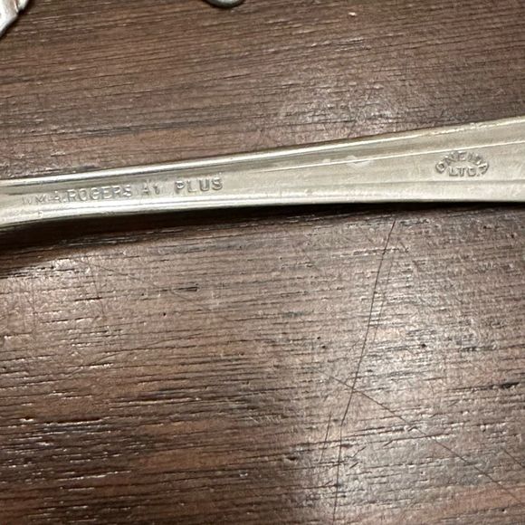 Wm Rogers A1 Plus 1934 Oneida Malibu Flatware 28 pc Silverplate Art deco fork - Picture 6 of 9